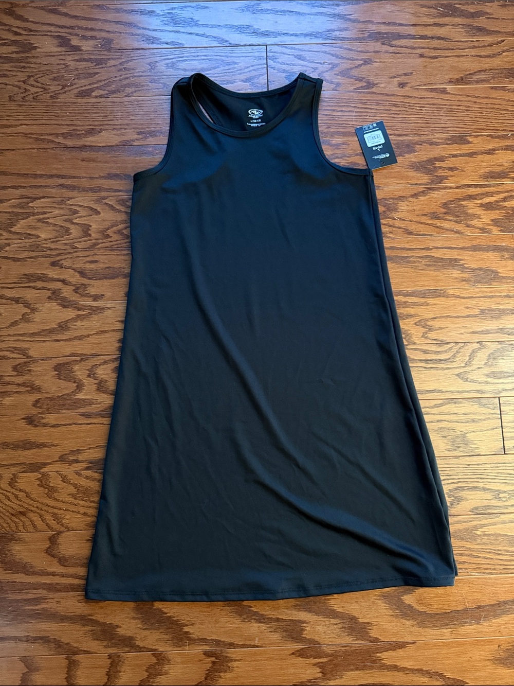 Athletic Works Black Sleeveless A-Line Casual Dress